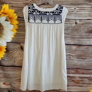Love , Fire mini dress Women's XS white/ blue Pre-owned